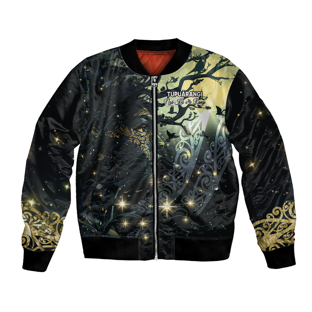New Zealand Matariki Tupuarangi Bomber Jacket Ng Kai o te Rangi LT9 Unisex Art - Polynesian Pride