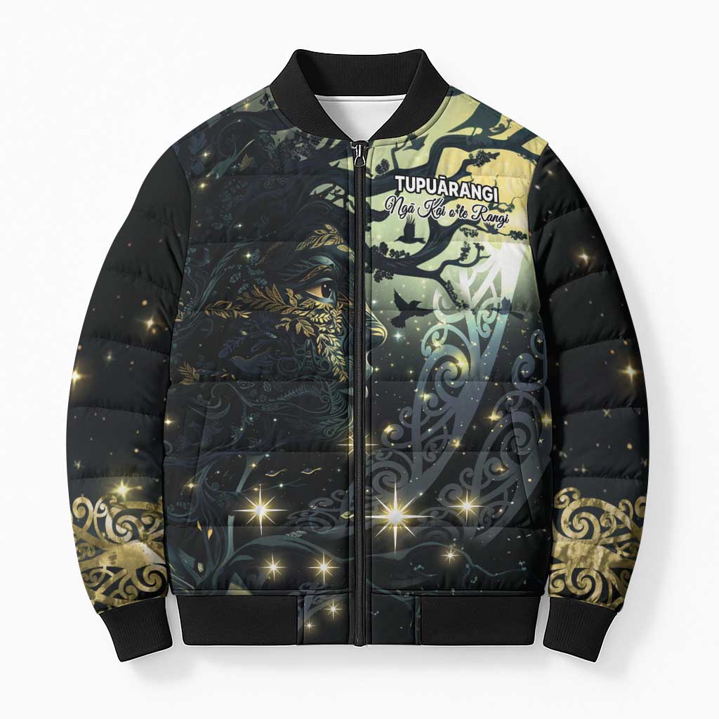 New Zealand Matariki Tupuarangi Bomber Puffer Jacket Ng Kai o te Rangi - Polynesian Pride