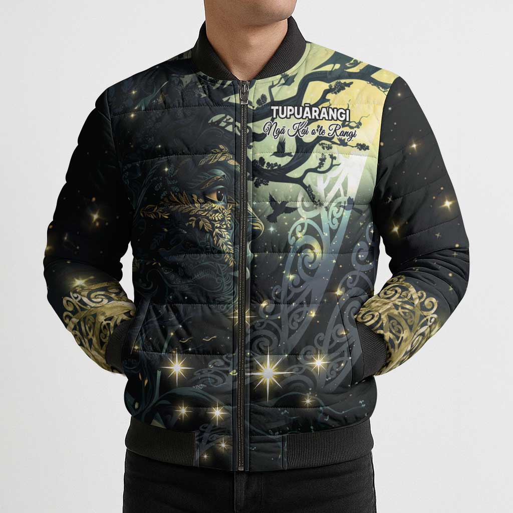 New Zealand Matariki Tupuarangi Bomber Puffer Jacket Ng Kai o te Rangi - Polynesian Pride