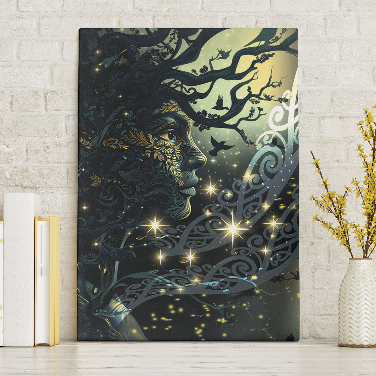 New Zealand Matariki Tupuarangi Canvas Wall Art Ng Kai o te Rangi LT9 Without Frame Art - Polynesian Pride