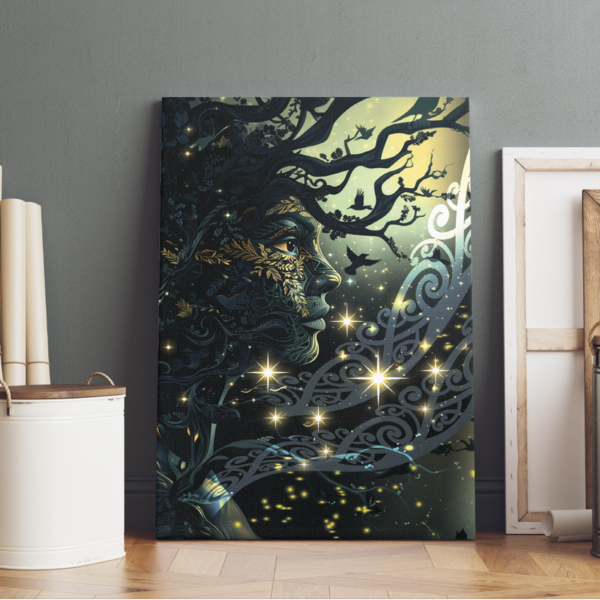 New Zealand Matariki Tupuarangi Canvas Wall Art Ngā Kai o te Rangi