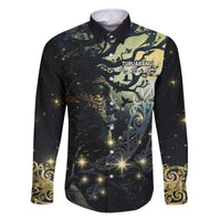 New Zealand Matariki Tupuarangi Family Matching Long Sleeve Bodycon Dress and Hawaiian Shirt Ngā Kai o te Rangi