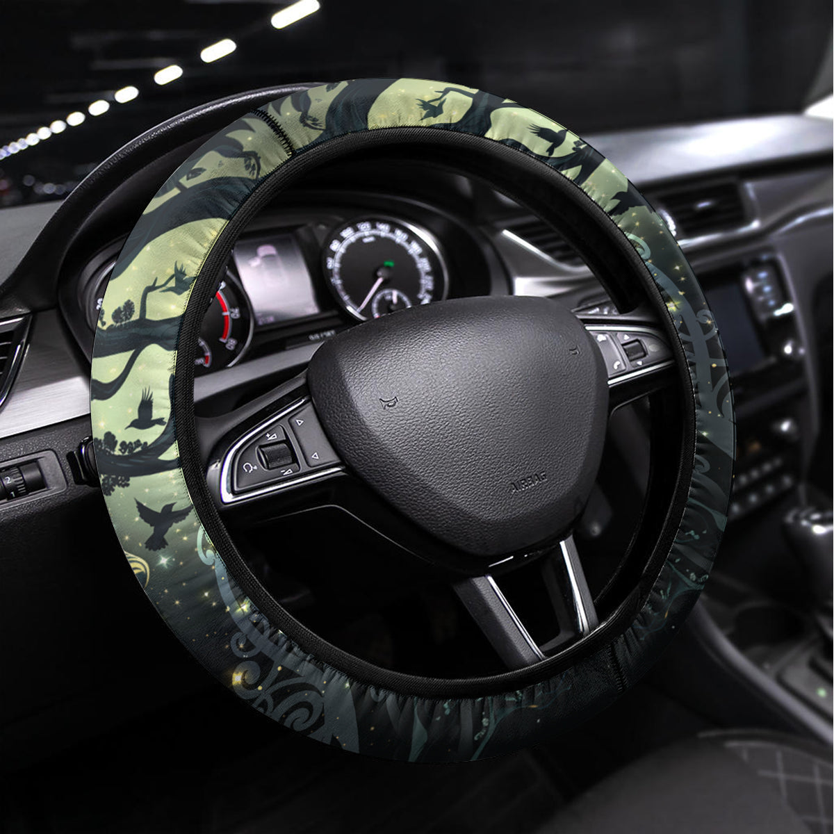 New Zealand Matariki Tupuarangi Steering Wheel Cover Ng Kai o te Rangi LT9 Universal Fit Art - Polynesian Pride