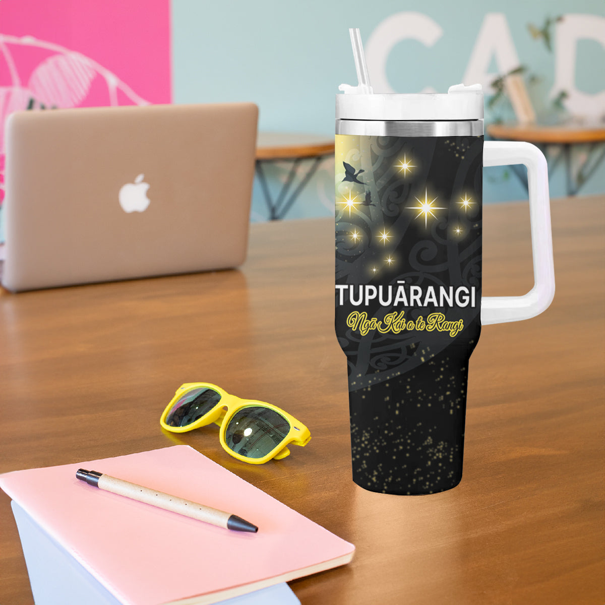 New Zealand Matariki Tupuarangi Tumbler With Handle Ngā Kai o te Rangi