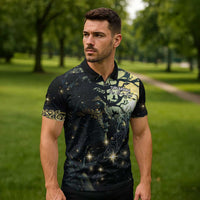 New Zealand Matariki Tupuarangi Zipper Polo Shirt Ng Kai o te Rangi - Polynesian Pride