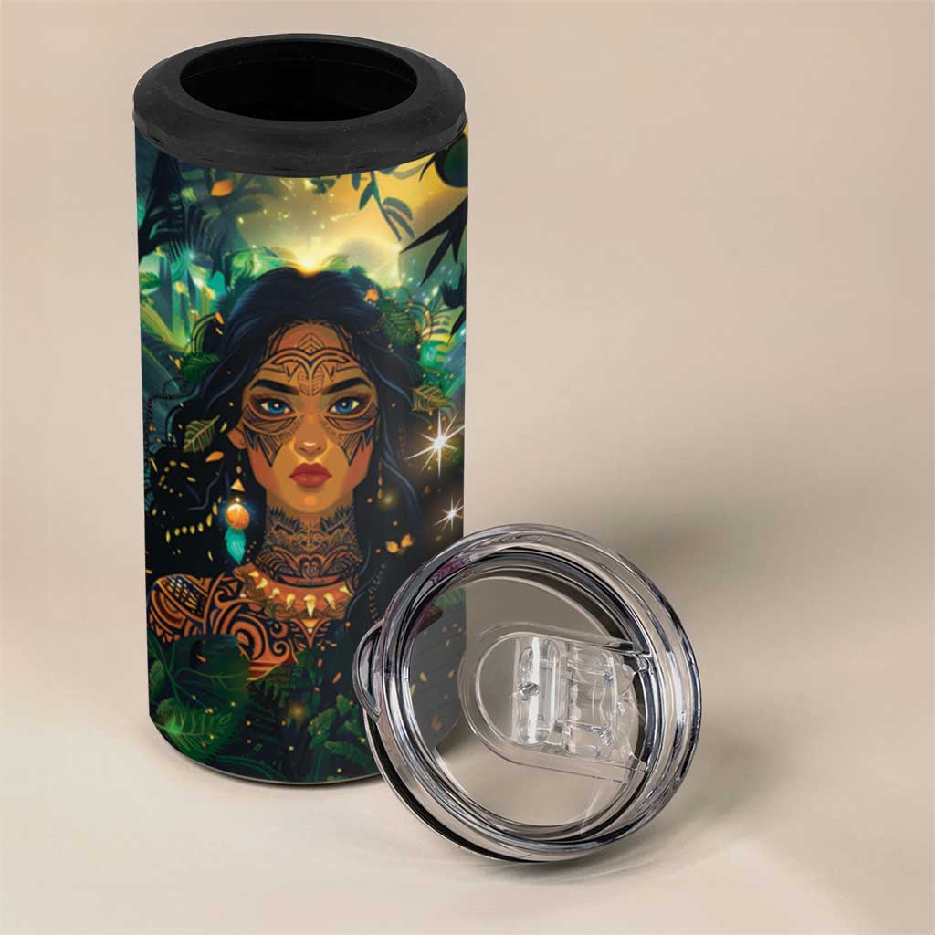 New Zealand Matariki 4 in 1 Can Cooler Tumbler Rongoā Māori Wellbeing and Good Luck