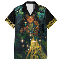 New Zealand Matariki Family Matching Off Shoulder Short Dress and Hawaiian Shirt Rongoā Māori Wellbeing and Good Luck