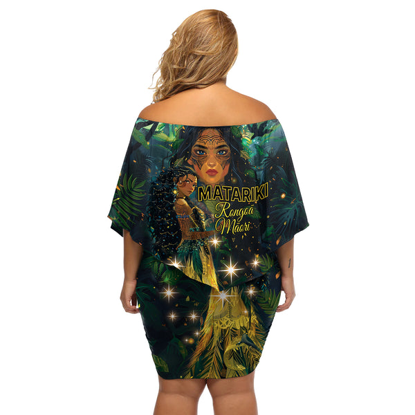 New Zealand Matariki Off Shoulder Short Dress Rongo Mori Wellbeing and ...