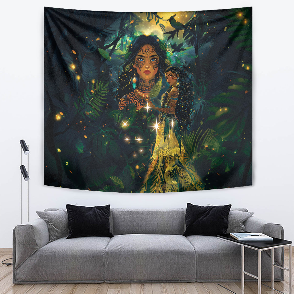 New Zealand Matariki Tapestry Rongo Mori Wellbeing and Good Luck LT9 Art - Polynesian Pride