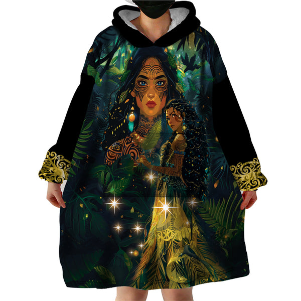 New Zealand Matariki Wearable Blanket Hoodie Rongo Mori Wellbeing and ...