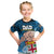 Dads Day Fiji Kid T Shirt Dad Au Lomani Iko - Polynesian Flowers Tribal LT9 Blue - Polynesian Pride