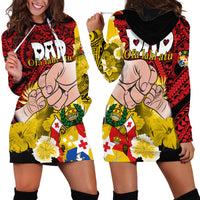Dads Day Tonga Hoodie Dress Dad Ofa lahi atu - Polynesian Flowers Tribal LT9 - Polynesian Pride