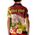 Personalised Dads Day Tonga Kid Polo Shirt Dad Ofa lahi atu - Polynesian Flowers Tribal LT9 - Polynesian Pride