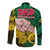 Dads Day Vanuatu Long Sleeve Button Shirt Dad Mi lavem yu - Polynesian Flowers Tribal LT9 - Polynesian Pride