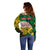 Personalised Dads Day Vanuatu Off Shoulder Sweater Dad Mi lavem yu - Polynesian Flowers Tribal LT9 - Polynesian Pride