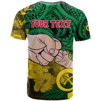 Custom Dads Day Vanuatu T Shirt Dad Mi lavem yu Polynesian Flowers Tribal LT9 - Polynesian Pride