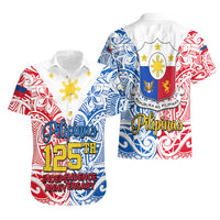 125th Independence Anniversary Philippines Hawaiian Shirt Polynesian Pilipinas Flag Style - White LT9 - Polynesian Pride