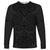 New Zealand Rugby Long Sleeve Shirt All Black Fern with Maori Tribal Pattern LT9 Unisex Black - Polynesian Pride