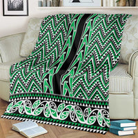 New Zealand Maori Niho Taniwha Blanket Kakariki Mangopare and Puhoro Pattern