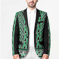 New Zealand Maori Niho Taniwha Blazer Kakariki Mangopare and Puhoro Pattern - Polynesian Pride