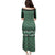New Zealand Maori Niho Taniwha Family Matching Puletasi and Hawaiian Shirt Kakariki Mangopare and Puhoro Pattern