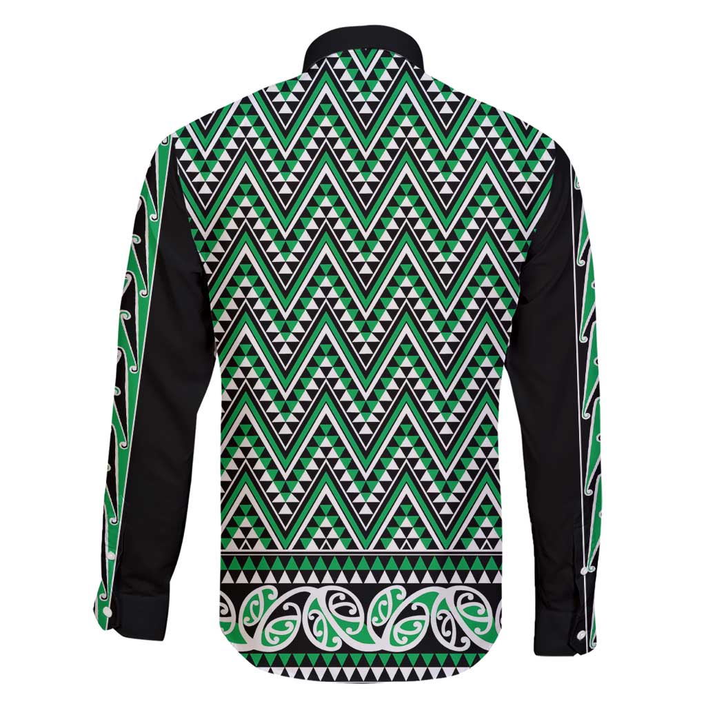 New Zealand Maori Niho Taniwha Family Matching Short Sleeve Bodycon Dress and Hawaiian Shirt Kakariki Mangopare and Puhoro Pattern