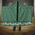 New Zealand Maori Niho Taniwha Hooded Blanket Kakariki Mangopare and Puhoro Pattern
