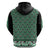 New Zealand Maori Niho Taniwha Hoodie Kakariki Mangopare and Puhoro Pattern