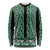 New Zealand Maori Niho Taniwha Long Sleeve Shirt Kakariki Mangopare and Puhoro Pattern