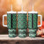 New Zealand Maori Niho Taniwha Tumbler With Handle Kakariki Mangopare and Puhoro Pattern