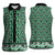 New Zealand Maori Niho Taniwha Women Sleeveless Polo Shirt Kakariki Mangopare and Puhoro Pattern