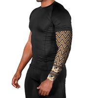 New Zealand Maori Niho Taniwha Arm Sleeves Karaka Mangopare and Puhoro Pattern - Polynesian Pride