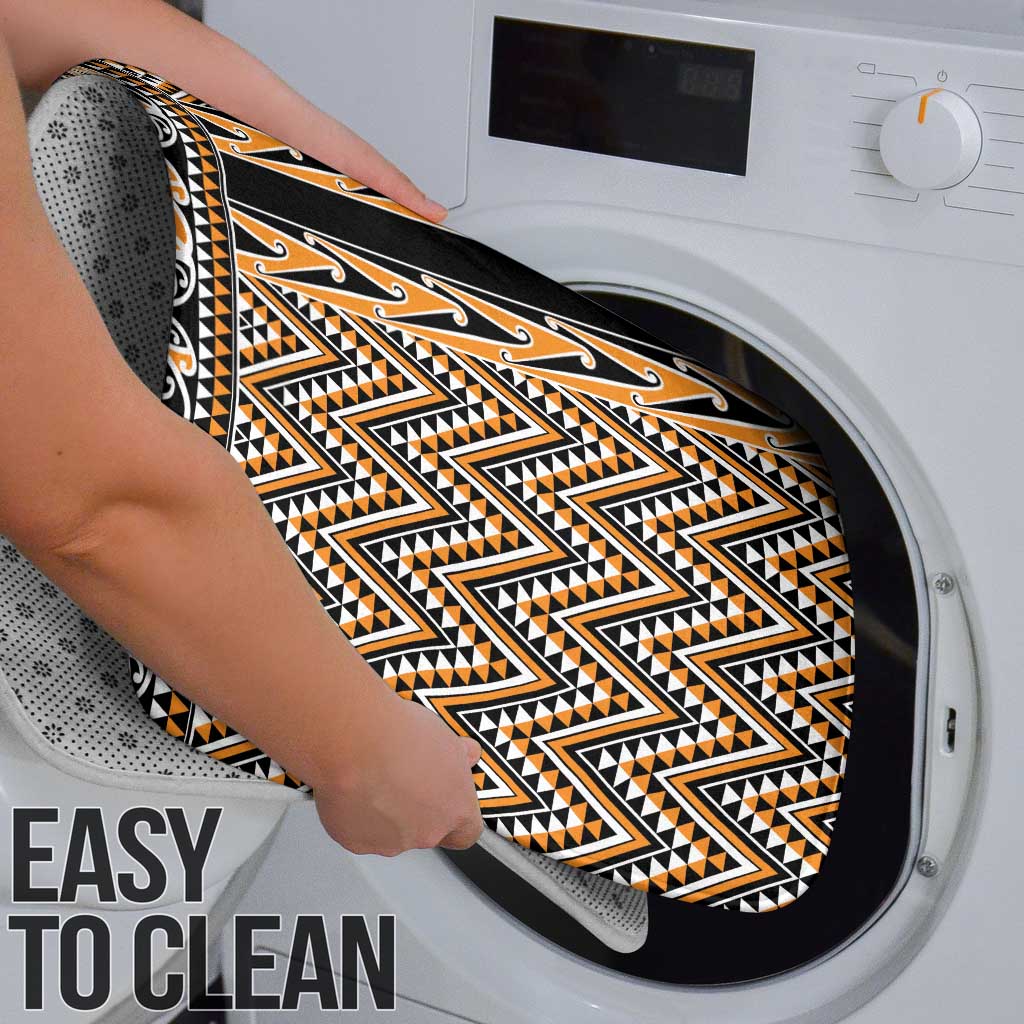 New Zealand Maori Niho Taniwha Bathroom Set Karaka Mangopare and Puhoro Pattern - Polynesian Pride