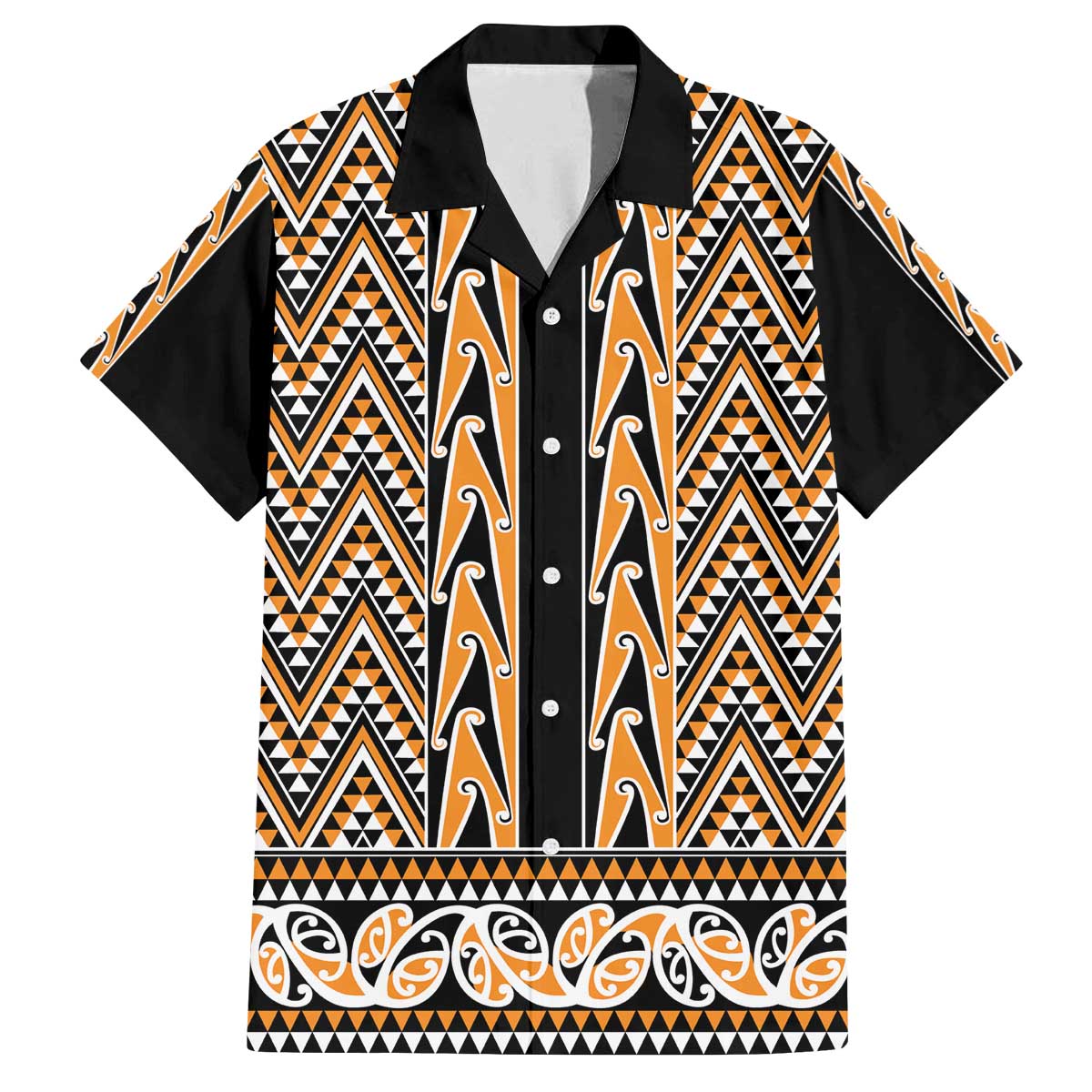New Zealand Maori Niho Taniwha Family Matching Off The Shoulder Long Sleeve Dress and Hawaiian Shirt Karaka Mangopare and Puhoro Pattern