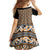 New Zealand Maori Niho Taniwha Family Matching Off Shoulder Short Dress and Hawaiian Shirt Karaka Mangopare and Puhoro Pattern