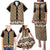 New Zealand Maori Niho Taniwha Family Matching Puletasi and Hawaiian Shirt Karaka Mangopare and Puhoro Pattern