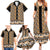 New Zealand Maori Niho Taniwha Family Matching Summer Maxi Dress and Hawaiian Shirt Karaka Mangopare and Puhoro Pattern
