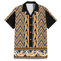 New Zealand Maori Niho Taniwha Family Matching Tank Maxi Dress and Hawaiian Shirt Karaka Mangopare and Puhoro Pattern