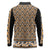 New Zealand Maori Niho Taniwha Long Sleeve Polo Shirt Karaka Mangopare and Puhoro Pattern
