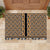 New Zealand Maori Niho Taniwha Rubber Doormat Karaka Mangopare and Puhoro Pattern
