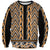 New Zealand Maori Niho Taniwha Sweatshirt Karaka Mangopare and Puhoro Pattern