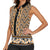 New Zealand Maori Niho Taniwha Women Sleeveless Polo Shirt Karaka Mangopare and Puhoro Pattern