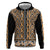 New Zealand Maori Niho Taniwha Zip Hoodie Karaka Mangopare and Puhoro Pattern