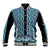 New Zealand Maori Niho Taniwha Baseball Jacket Kikorangi Mangopare and Puhoro Pattern