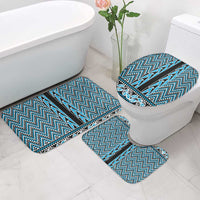 New Zealand Maori Niho Taniwha Bathroom Set Kikorangi Mangopare and Puhoro Pattern - Polynesian Pride