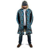 New Zealand Maori Niho Taniwha Cloak Kikorangi Mangopare and Puhoro Pattern - Polynesian Pride