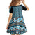 New Zealand Maori Niho Taniwha Family Matching Off The Shoulder Long Sleeve Dress and Hawaiian Shirt Kikorangi Mangopare and Puhoro Pattern