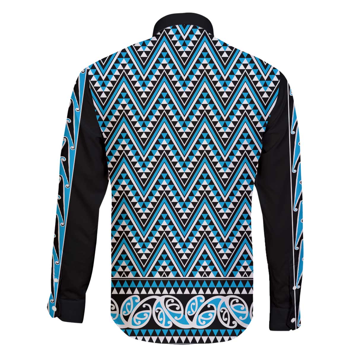 New Zealand Maori Niho Taniwha Family Matching Off The Shoulder Long Sleeve Dress and Hawaiian Shirt Kikorangi Mangopare and Puhoro Pattern