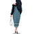New Zealand Maori Niho Taniwha Family Matching Off The Shoulder Long Sleeve Dress and Hawaiian Shirt Kikorangi Mangopare and Puhoro Pattern