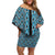 New Zealand Maori Niho Taniwha Family Matching Off Shoulder Short Dress and Hawaiian Shirt Kikorangi Mangopare and Puhoro Pattern